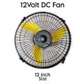 DC 12Volt Fan, Small Fan 12", High Speed
Wind, Solar/Battery Both Work,. 