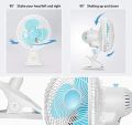 Electric Mini Portable Clip Fan 3 Blades And 2 Speed 180mm. 