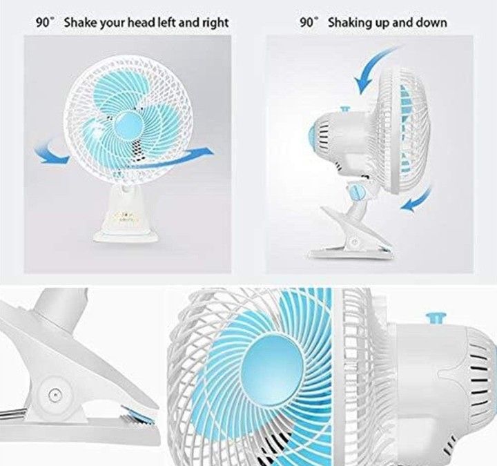 Electric%20Mini%20Portable%20Clip%20Fan%203%20Blades%20And%202%20Speed%20180mm%20-%20Image%205
