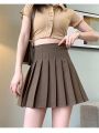 New Pleated Skirt for 2025 Womens Mini Skirts Japanese School High Waist Kawaii Cute Grey Plaid Skirt Uniform Harajuku Jupe.