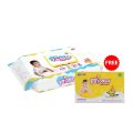 Twinkle Baby Wipes Pouch 120 pcs (Get 1 Baby Soap 75g for Free). 