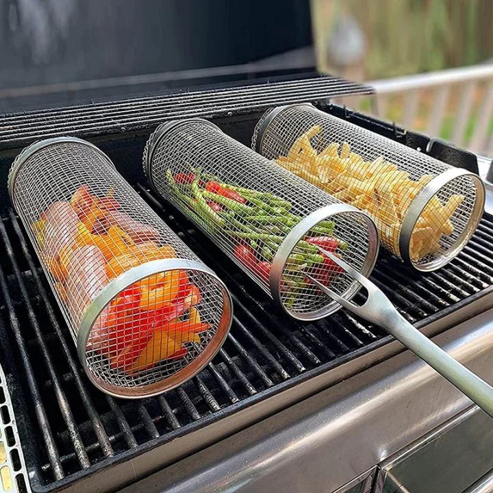Round%20BBQ%20Basket%20Stainless%20Steel%20Rolling%20Grilling%20Basket%20Wire%20Mesh%20Cylinder%20Grill%20Basket%20Portable%20Outdoor%20Camping%20Barbecue%20Rack%20-%20Image%202