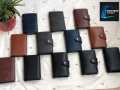 Ultra Slim RFID Card Holder - Unbuttoned Black | Minimalist Auto Pop-up PU Leather Wallet for Unisex | Secure Cash & Cards.