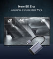 USB C to HDMI Adapter 8K, Thunderbolt 3 to HDMI Adapter, 8K60Hz, 4K120Hz, for MacBook Pro, MacBook Air, iPad Pro, Pixelbook.