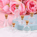 1:12 Dollhouse Miniature Vase Glass Bottle Wishing Bottle Storage Bottle with Cork Vase Candy Jar Model Doll House Decor.