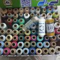 NALKIYAN NALKI DAGAA 100 COLOR BOX POLYESTER THREAD SPOILS FOR COMPLETE SUIT STICH 140meter. 
