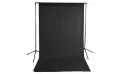Black Screen 5x7 feet Backdrop Background For Photography without stand.