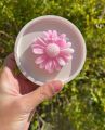 Home decorative vase combo set mini bottle neck vase and a round tray concrete made(vase 10*5.5 cm).