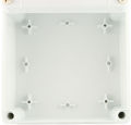 T-202 white waterproof junction box (10.5*10.5*6 cm). 