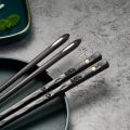 5Pairs High Quality Japanese Non-Slip Chopsticks Korean Home Hotel Restaurant Portable Healthy Food Stick For Sushi Chopsticks.