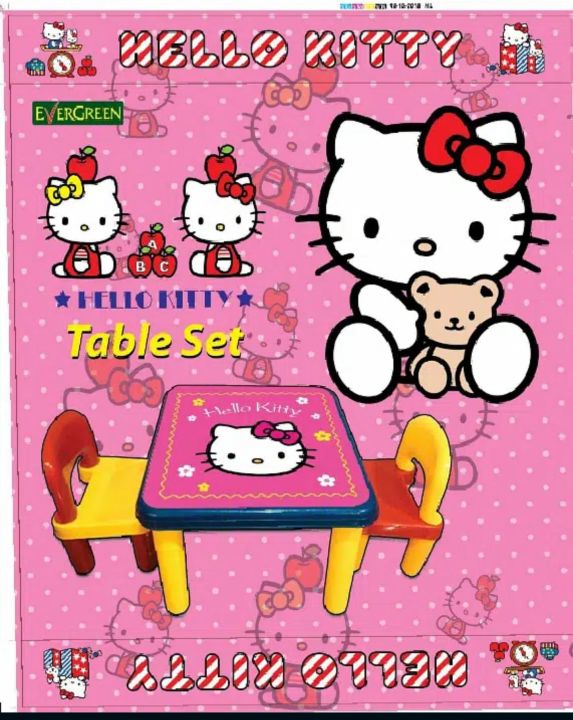 Kids Cartoon Character Table Chair Set