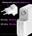 45W 14.85V 3.05A Laptop Power Adapter with Straight T-Tip Connector Fits Laptop Models A1465 A1466. 