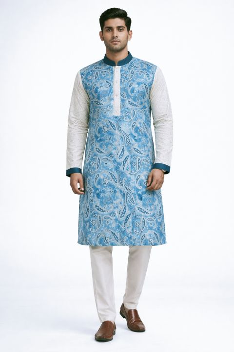 Mens%20eidul%20ajha%20special%20super%20duper%20Digital%20print%20panjabi%20-%20Image%202