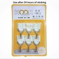 DealSpot 6 in 1 strong adhesive wall hooks, stciky hooks for wall hangings, storng load holding capacity can hold upto 3kg, pack of 6 durable wall hooks. 