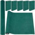 51 x 11.8inch Velvet Book Cloth for Book Binding Fabric Surface Paper Backed Bookcover Notebook Wraps Dark Green Book Covering. 