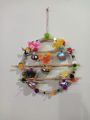 Customized decorated ring with five pots with colourfull flower Wall Hanging Door Hanging Easily. 