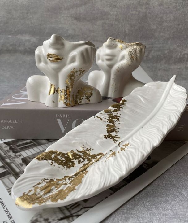 Nordic Face Vase, Half Face Vase, Boho Half Face Planter, Face Planter , Planter with gold flakes