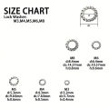 150pcs Assorted External & Internal Toothed Serrated Lock Washers M3-M8 Stainless Steel 304 A2-70 Set for Hardware.