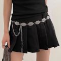 Ethnic style waist chain accessories Bohemian versatile belt women's dress high-end dress with waistband metal retro. 