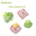 Outemu Silent Peach V3 Switch Silent Lemon V3 Switch Linear Tactile 5Pin Axis Hot swap for Mechanical Keyboard Gaming Switch DIY. 