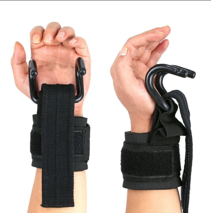 1 Pair (2 peice) Power Lifting Hook/Wrist Arm Blaster Weight Lifting Hooks 1 Pair Weight Lifting Grip Hooks Fitness Wrist Strap Heavy Duty Pull Up Powerlifting Gloves Dumbbell Hooks Gym Weight Lifting Hooks