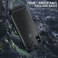 Iphone X  Rugged Defender Carbon Fiber Texture Shockproof TPU + PC Case. 