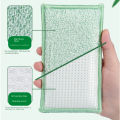 set Bamboo Fiber Sponge Dishwashing Rag Scouring Pad Reusable Oil-free Double-sided Household Brush Cleaning Tool Kitchen. 