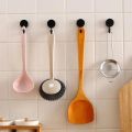 Self Adhesive Wall Hook Strong Without Drilling Coat Bag Bathroom Door Kitchen Towel Hanger Hooks Home Storage Accessories.