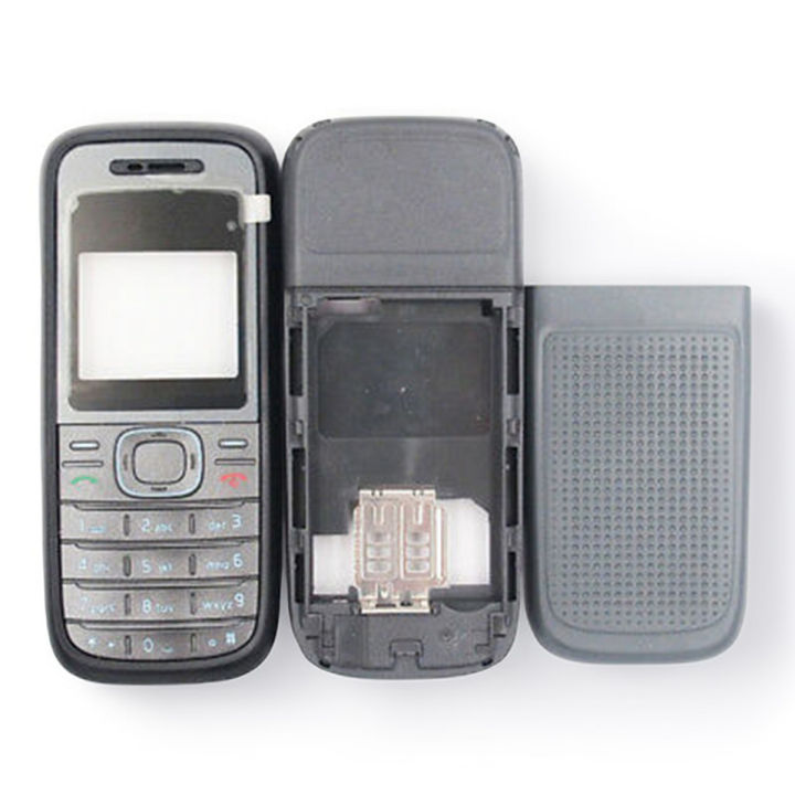 Full Front and Back Mobile Casing for Nokia 1208 with Keypad Durable Plastic Shell Replacement
