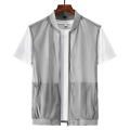 Summer Men Mesh Hollow Waistcoat Breathable Outdoor Sports Coat High-Quality Design Leisure Vest Men.