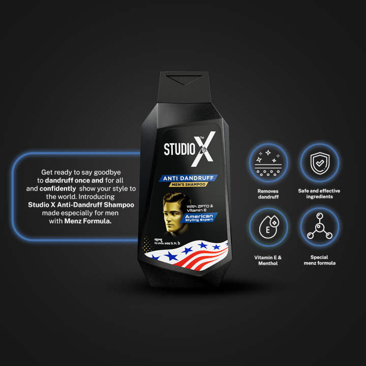 Studio%20X%20Anti%20Dandruff%20Shampoo%20for%20Men%20355ml%20-%20Image%203