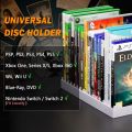 Video Game Storage Holder for for PS5/ PS4/ PS3/ PS2/ Xbox One/Xbox Series X/S/Wii/Switch/Switch 2 Game Cases, DVD.