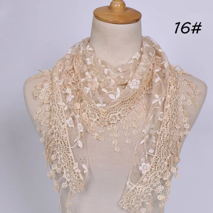 Women%20Embroidered%20Lace%20Tassel%20Scarf%20Triangle%20Fringe%20Solid%20Color%20Shawls%20Fashion%20Lightweight%20Prayer%20Hijab%20150*40cm%20-%20Image%205