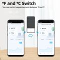 Tuya WiFi Temperature Humidity Sensor Smart Life Remote Monitor For Smart Home Work with Alexa  Assistant. 