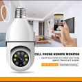 PTZ Bulb System 360 Degree WiFi Panorama IP Camera.