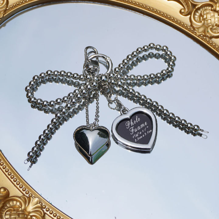 Korean%20Styles%20Bag%20Charm%20Lovely%20Heart%20Keychain%20Backpack%20Handbag%20Pendant%20Ornaments%20Bows%20Keyrings%20Fashion%20Keyholders%20-%20Image%202