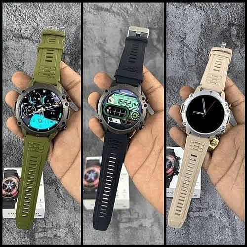 TF10 Pro Smart Watch Round Dial 1.53 Inch Screen AMOLED Display Bluetooth Calling Smartwatch