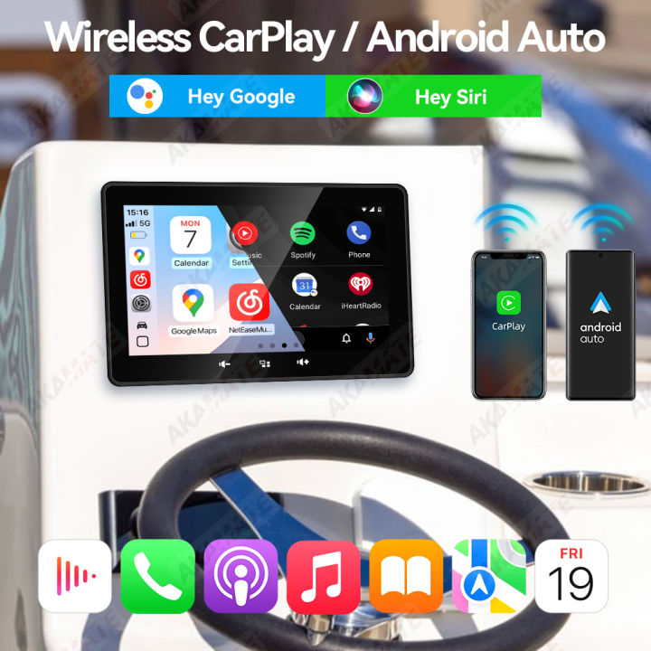 7inch%20Marine%20Radio%20Wireless%20CarPlay%20Android%20Auto%20FM%20AM%20Radio%20Receiver%20Waterproof%20for%20RV%20ATV%20UTV%20SPA%20RZR%20Stereo%20Multimedia%20Player%20-%20Image%202