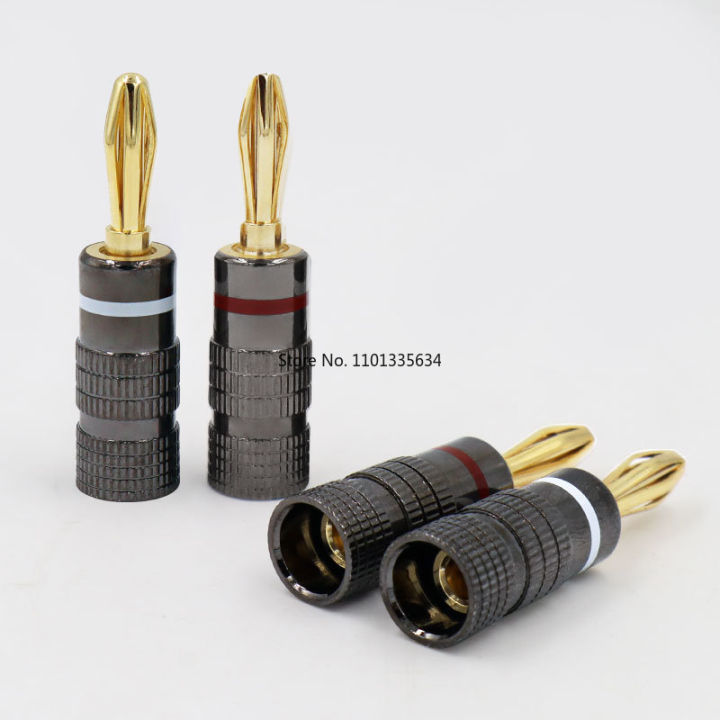 4/8/12/16//24/36/40pcs%20%20Metal%20BANANA%20PLUGS%2024K%20Gold-plated%204MM%20Banana%20Connector%20with%20Screw%20Lock%20For%20Audio%20Jack%20Speaker%20Plugs%20-%20Image%202