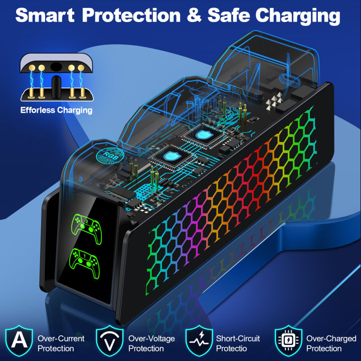 Bee's%20Nest%20For%20PS5/PS5%20Slim/PS5%20PRO%20BEBONCOOL%20FC401%20Dual%20Fast%20Controller%20Charger%20For%20PS5%20DualSense/DualSense%20Edge%20Gamepad%20-%20Image%206