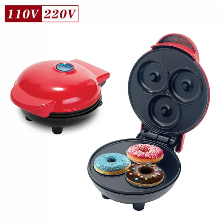Nonstick%20waffle%20Donut%20maker%20mini%20breakfast%20machine%20round%20shaped%20cake%20baking%20-%20Image%204