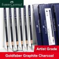 5/6PCS Faber Castell Goldfaber Charcoal Graphite Sketch Set EX-Soft Medium Hard Pencils for Drawing Sketching Shading Artists. 