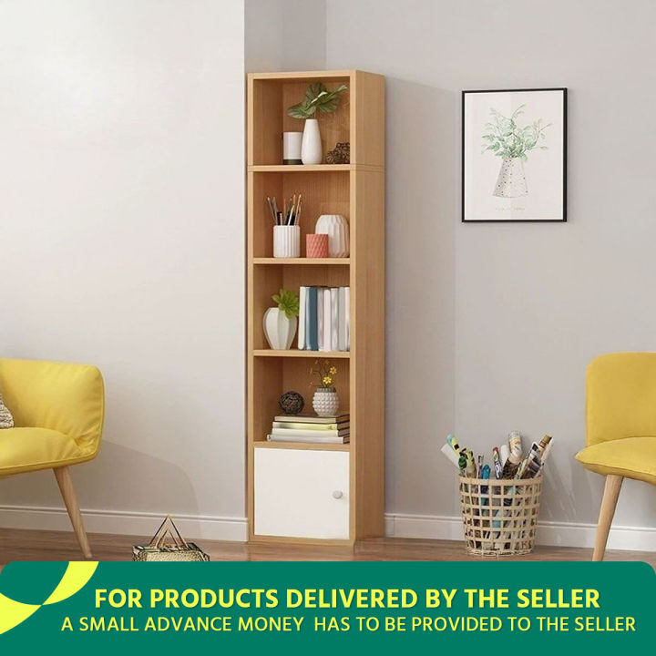 Reader's Choice 5 Layer Book Shelf Shelving Display Bookcase Shelve MDF Wood Bookshelf Showpiece Rack with Storage Cabinet by KARIGOR BD