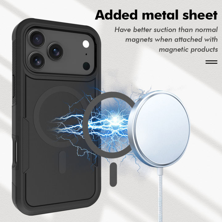 Premium%202IN1%20Heavy%20Armor%20Magnetic%20Charging%20Case%20for%20IPhone%2017%20Air%2016%2015%2014%20Plus%2013%2012%20Pro%20Max%20Shockproof%20PC%20Matte%20Protect%20Cover%20-%20Image%204