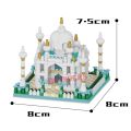 Lake Swan pink Nano block castle building blocks Taj Mahal jewelry gifts for girls and men famous DIY building toys. 