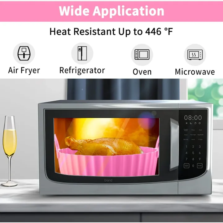 Kitchen%20Gadgets%20Round%20Air%20Fryer%20Silicone%20Liner%206.8%20Inch%20for%205%20To%208%20Quarts%20Non%20stick%20Reusable%20Easy%20To%20Clean%20Kitchen%20Accessories%20-%20Image%204