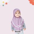 Designer scarf attached frill with lace for Baby girls. 