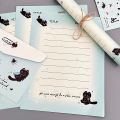 Splashing Ink Love Cat Envelope Letter Paper High Beauty Cute Letter Writing Handwritten Simple Letter Paper.