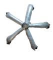Office revolving chair steel base with wheel. 