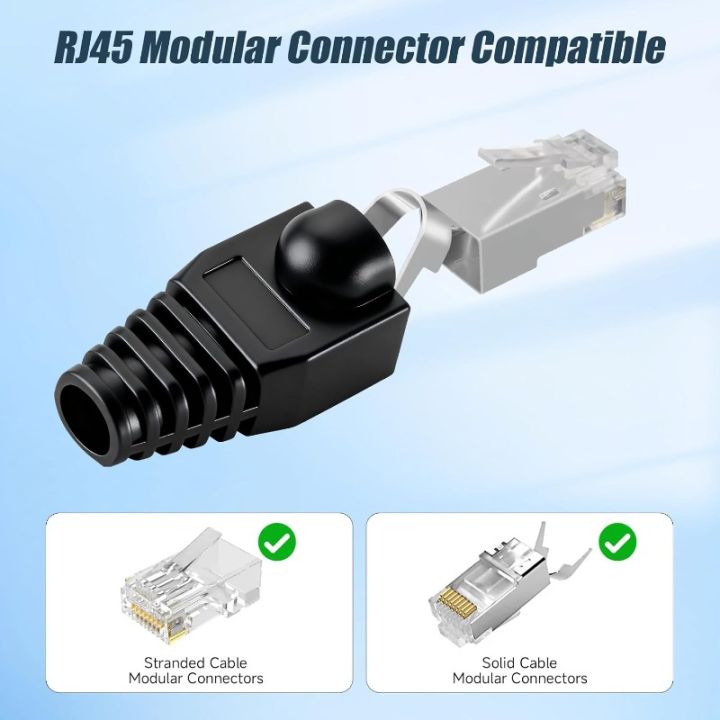 Strain%20Relief%20Boots%20RJ45%20Ethernet%20Network%20Cable%20CAT5E%20CAT6%20Mixed%20Color%20Cable%20Connector%20Plug%20Cover%2050PCS%20-%20Image%204